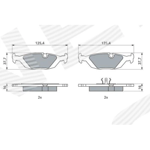 BRAKE PADS FOR DISC BRAKES - 6