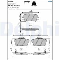 Brake pads for disc brakes