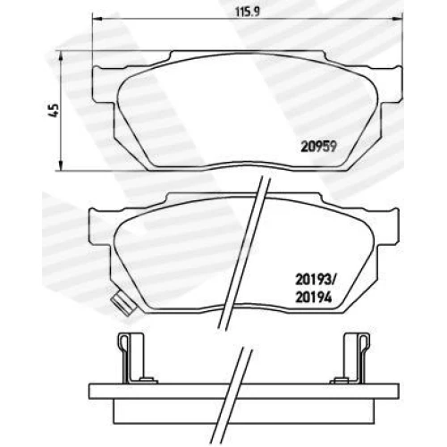 BRAKE PADS FOR DISC BRAKES - 0