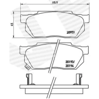 Brake pads for disc brakes