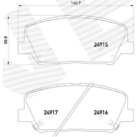 Brake pads for disc brakes