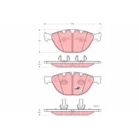 Brake pads for disc brakes