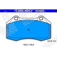 Brake pads for disc brakes