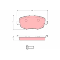 Brake pads for disc brakes