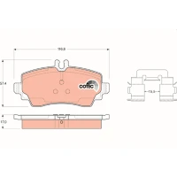 Brake pads for disc brakes