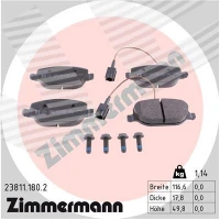 Brake pads for disc brakes