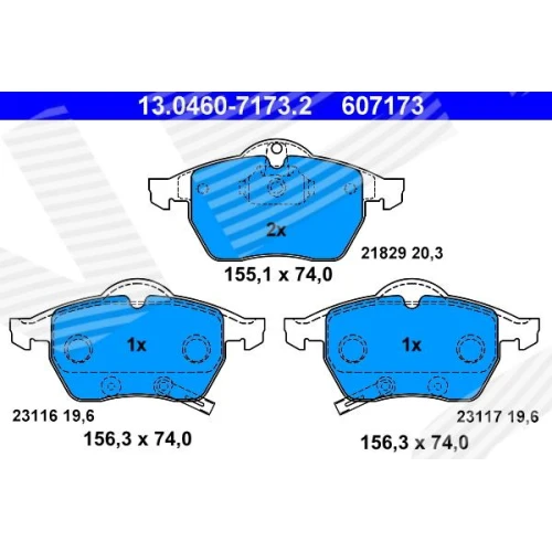 BRAKE PADS FOR DISC BRAKES - 0