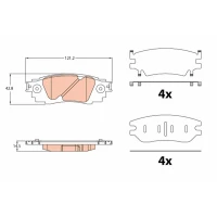 Brake pads for disc brakes