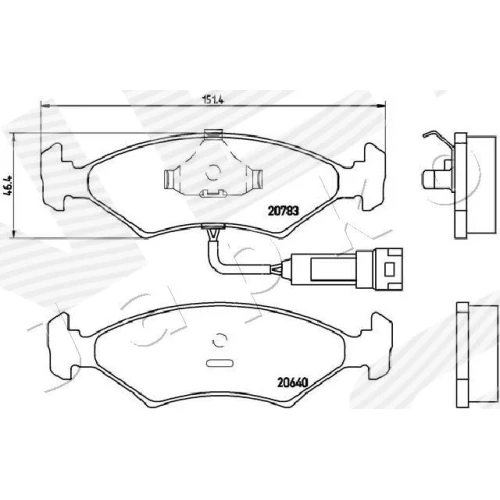 BRAKE PADS FOR DISC BRAKES - 1