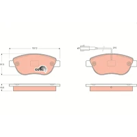 Brake pads for disc brakes