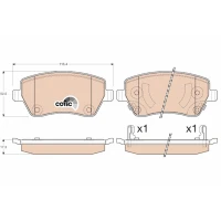 Brake pads for disc brakes