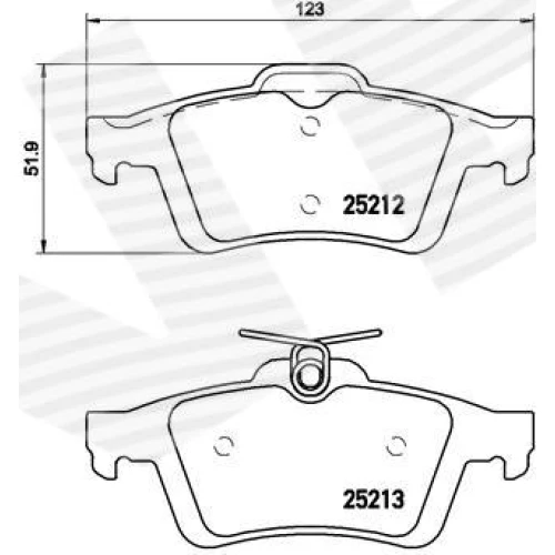 BRAKE PADS FOR DISC BRAKES - 0