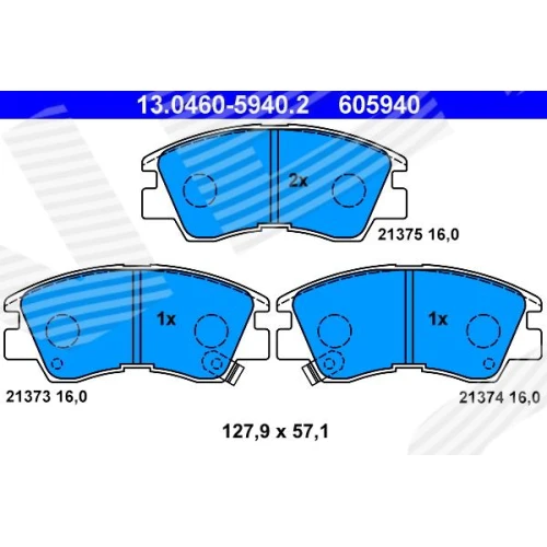 BRAKE PADS FOR DISC BRAKES - 0