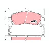 Brake pads for disc brakes