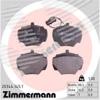 Brake pads for disc brakes