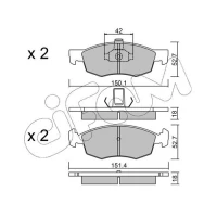 Brake pads for disc brakes