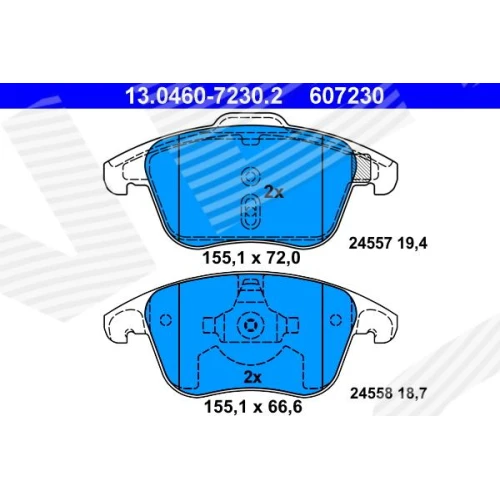 BRAKE PADS FOR DISC BRAKES - 0