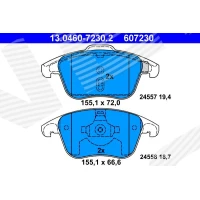 Brake pads for disc brakes