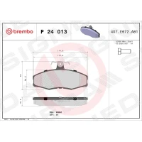 Brake pads for disc brakes