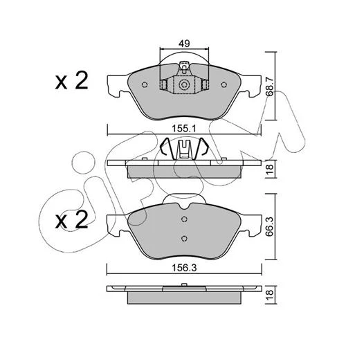 BRAKE PADS FOR DISC BRAKES - 0