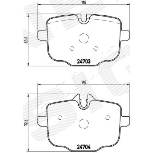 BRAKE PADS FOR DISC BRAKES - 1