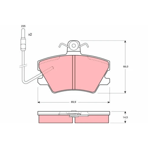 BRAKE PADS FOR DISC BRAKES - 0