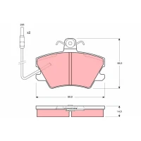 Brake pads for disc brakes