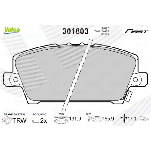 BRAKE PADS FOR DISC BRAKES - 0