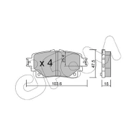 Brake pads for disc brakes