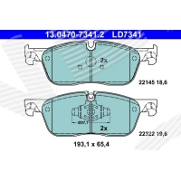 Brake pads for disc brakes