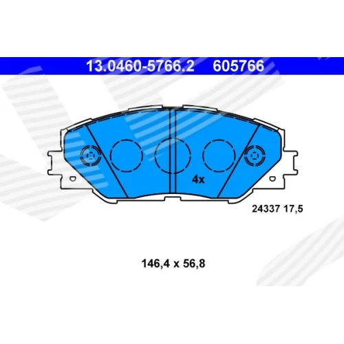 BRAKE PADS FOR DISC BRAKES - 0