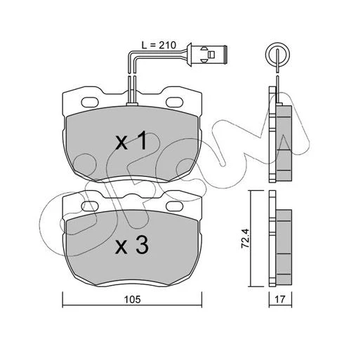 BRAKE PADS FOR DISC BRAKES - 0