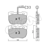 Brake pads for disc brakes