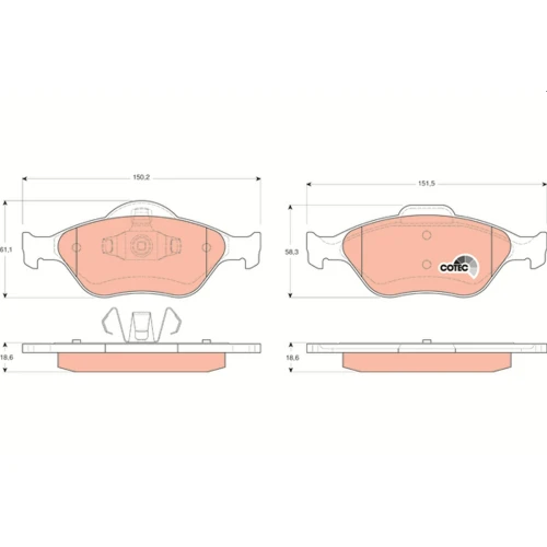 BRAKE PADS FOR DISC BRAKES - 0