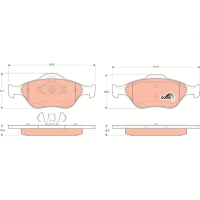 Brake pads for disc brakes