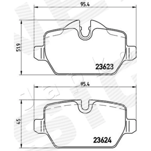 BRAKE PADS FOR DISC BRAKES - 1