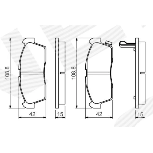 BRAKE PADS FOR DISC BRAKES - 6