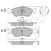 Brake pads for disc brakes