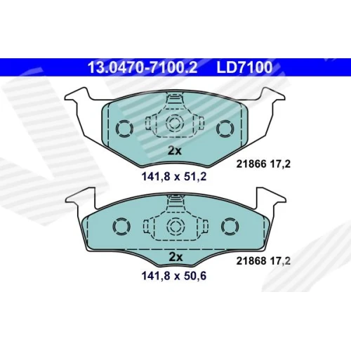 BRAKE PADS FOR DISC BRAKES - 0