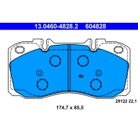 Brake pads for disc brakes