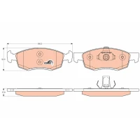 Brake pads for disc brakes