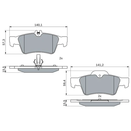 BRAKE PADS FOR DISC BRAKES - 4