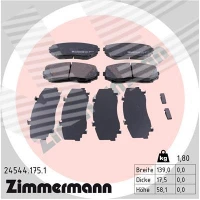 Brake pads for disc brakes