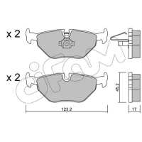 Brake pads for disc brakes