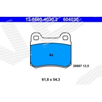 Brake pads for disc brakes