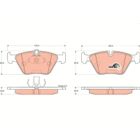 Brake pads for disc brakes