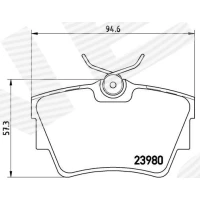 Brake pads for disc brakes