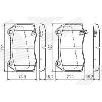 Brake pads for disc brakes