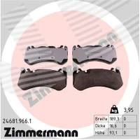 Brake pads for disc brakes