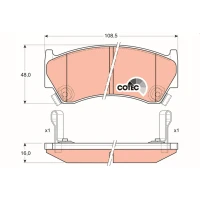 Brake pads for disc brakes